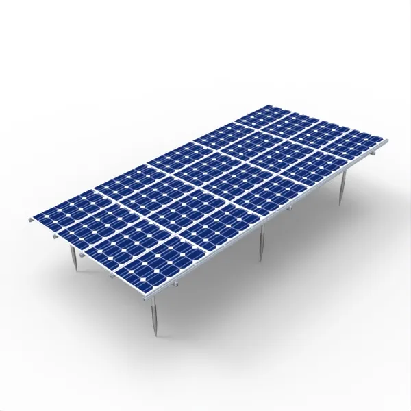 Solar Panel Aluminum Double-Post Ground PV Mounting System Solar Panel Aluminum Double-Post Ground PV Mounting System